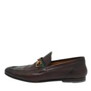 Pre-owned Leather flats Gucci Vintage , Brown , Heren