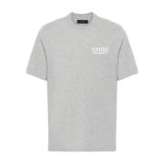 Grijze T-shirt met handtekening botten Amiri , Gray , Heren