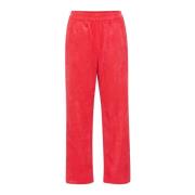 Wijde Elastische Taille Losse Pasvorm Broek Saint Tropez , Red , Dames