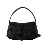 Zwarte Nylon Utility Bow Crossbody Tas Simone Rocha , Black , Dames