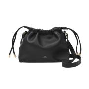 Mini Hobo Tas - Zwart - Synthetisch A.p.c. , Black , Dames