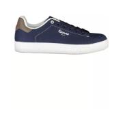 Blauwe Slimme Sneakers met Eco-Lederen Accenten Carrera , Blue , Heren