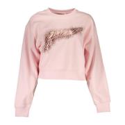 Stylish Roze Katoenen Sweatshirt Guess , Pink , Dames