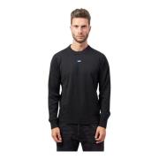 Zwarte Sweater Straight Fit Hugo Boss , Black , Heren