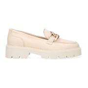 Stoere Bij Loafers Chunky Zool Tango , White , Dames