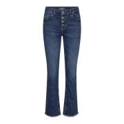 Flare Jeans met Rauwe Randen MOS Mosh , Blue , Dames