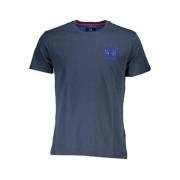 Elegant T-shirt met korte mouwen en ronde halslijn La Martina , Blue ,...