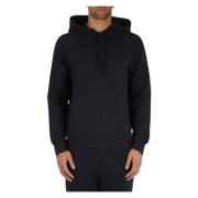 Stretch katoenen hoodie met raglanmouwen Boss , Blue , Heren