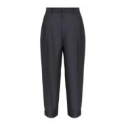 Geplooide broek Giorgio Armani , Blue , Heren