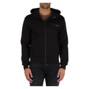 Hoodie Jas Rits Logo Voorkant Freedomday , Black , Heren