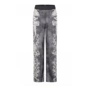 Wijde Broek Donkergrijs Elegant Print Gustav , Gray , Dames