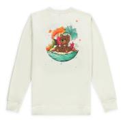 Gezellig Teddy Sweater - Trendy Design Aspact , White , Heren