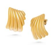 Womens Geometric Wing Earrings Nialaya , Yellow , Dames