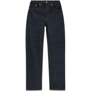 Indigo Katoenen Jeans Rechte Zoom Dries Van Noten , Blue , Heren