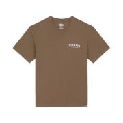 Bouwer T-shirt Korte Mouw Shirt Dickies , Brown , Heren