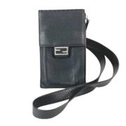 Pre-owned Leather fendi-bags Fendi Vintage , Black , Dames