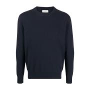 Blauwe Cashmere Crew-Neck Jumper Piacenza 1733 , Blue , Heren