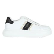 Eco-leren Sneakers met Decoratieve Details Twinset , White , Dames