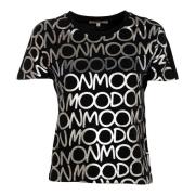 Dames T-shirt, Korte Mouw, Zwart Patrizia Pepe , Black , Dames