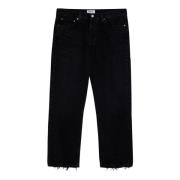 Regular Fit Denim Jeans Agolde , Black , Heren