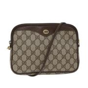 Pre-owned Canvas gucci-bags Gucci Vintage , Beige , Dames