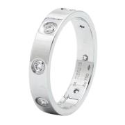 Pre-owned Metal rings Cartier Vintage , White , Dames