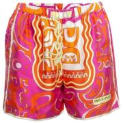 Pre-owned Silk bottoms Emilio Pucci Pre-owned , Multicolor , Dames