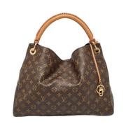 Pre-owned Leather handbags Louis Vuitton Vintage , Brown , Dames