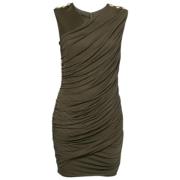 Pre-owned Knit dresses Balmain Pre-owned , Green , Dames