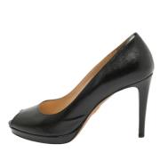 Pre-owned Leather heels Prada Vintage , Black , Dames