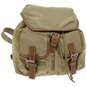 Pre-owned Nylon backpacks Prada Vintage , Beige , Dames