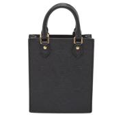 Pre-owned Leather totes Louis Vuitton Vintage , Black , Dames