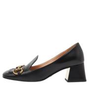 Pre-owned Leather heels Gucci Vintage , Black , Dames