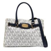 Pre-owned Coated canvas handbags Michael Kors Pre-owned , White , Dame...