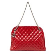 Pre-owned Leather chanel-bags Chanel Vintage , Red , Dames