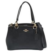 Pre-owned Leather handbags Coach Pre-owned , Black , Dames