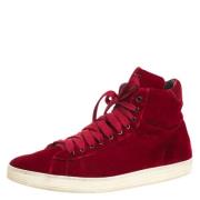 Pre-owned Velvet sneakers Tom Ford Pre-owned , Red , Heren