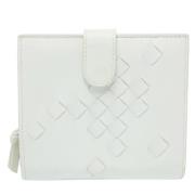 Pre-owned Leather wallets Bottega Veneta Vintage , White , Dames