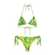 Bikini Triangolo E Slip Nodi Regolabile Frou Frou Sundown F**k , Green...