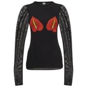 Pre-owned Mesh tops Loewe Pre-owned , Black , Dames