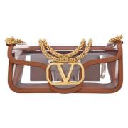 Leather shoulder-bags Valentino , Brown , Dames