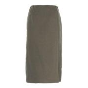 Grijze Tech Longuette Rok Outlet Prijs Patrizia Pepe , Gray , Dames