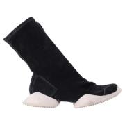 Pre-owned Suede sneakers Rick Owens Pre-owned , Black , Heren