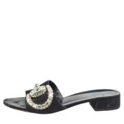 Pre-owned Suede sandals Gucci Vintage , Black , Dames