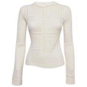 Pre-owned Knit tops Chloé Pre-owned , White , Dames