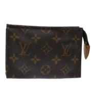 Pre-owned Canvas pouches Louis Vuitton Vintage , Brown , Dames