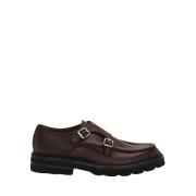 Mocha Calfskin Murphy Double Buckle Shoes Lottusse , Brown , Heren