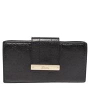 Pre-owned Leather wallets Gucci Vintage , Black , Dames