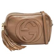 Pre-owned Leather gucci-bags Gucci Vintage , Brown , Dames