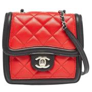 Pre-owned Leather chanel-bags Chanel Vintage , Orange , Dames